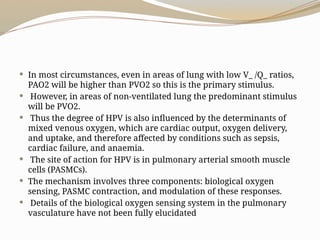 What Is Pvo2 ARDS,HYPOXIC PULMONARY VASOCONSTRICTION.pptx
