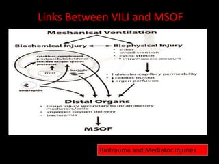 Links Between VILI and MSOF
Biotrauma and Mediator Injuries
 