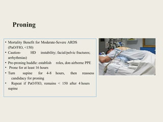 Algorithm Proning Ards Comprehensive Overview of Acute Respiratory Distress Syndrome (ARDS ...