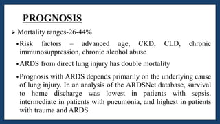 ARDS (acute respiratory distress syndrome) ppt SlideShare | PPTX