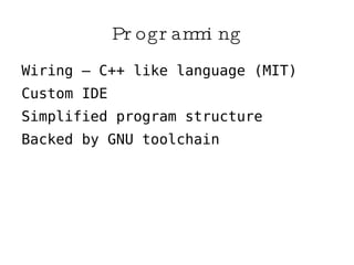 Arduino and Physical Computing | PPT