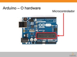 Arduíno – O hardware 
Microcontrolador 
 