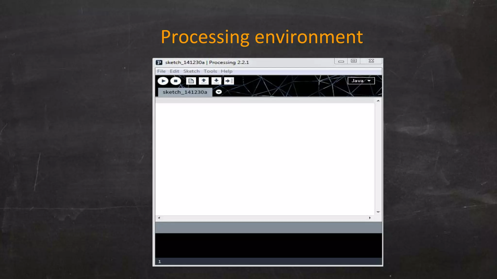 Processing environment
 