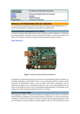 Manual de Arduino | PDF