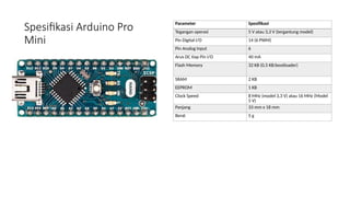 Ukuran Modul Arduino Pengantar Arduino .pptx