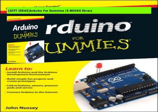 arduino projects for dummies pdf free download