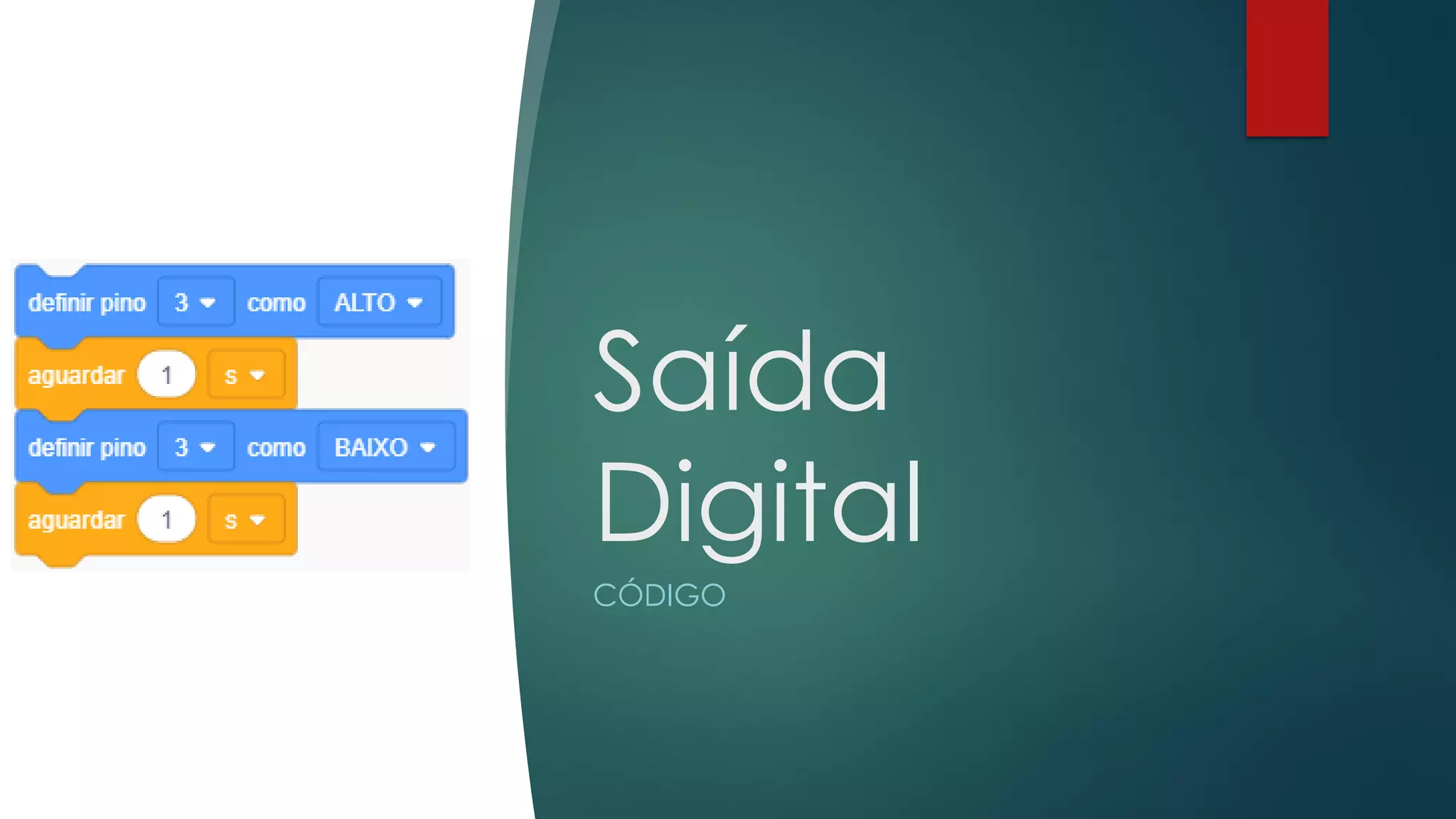 Saída
Digital
CÓDIGO
 
