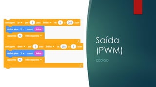 Saída
(PWM)
CÓDIGO
 