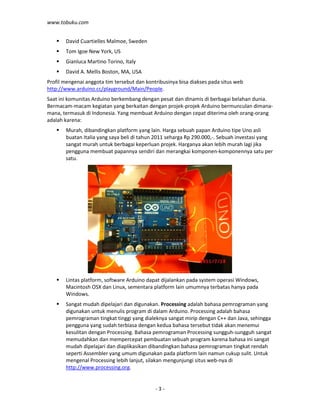 David Mellis Rduino Arduino pengenalan | PDF