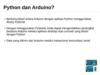 Kisah Dua Sejoli: Arduino & Python | PPT