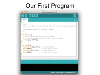 Our First Program
 