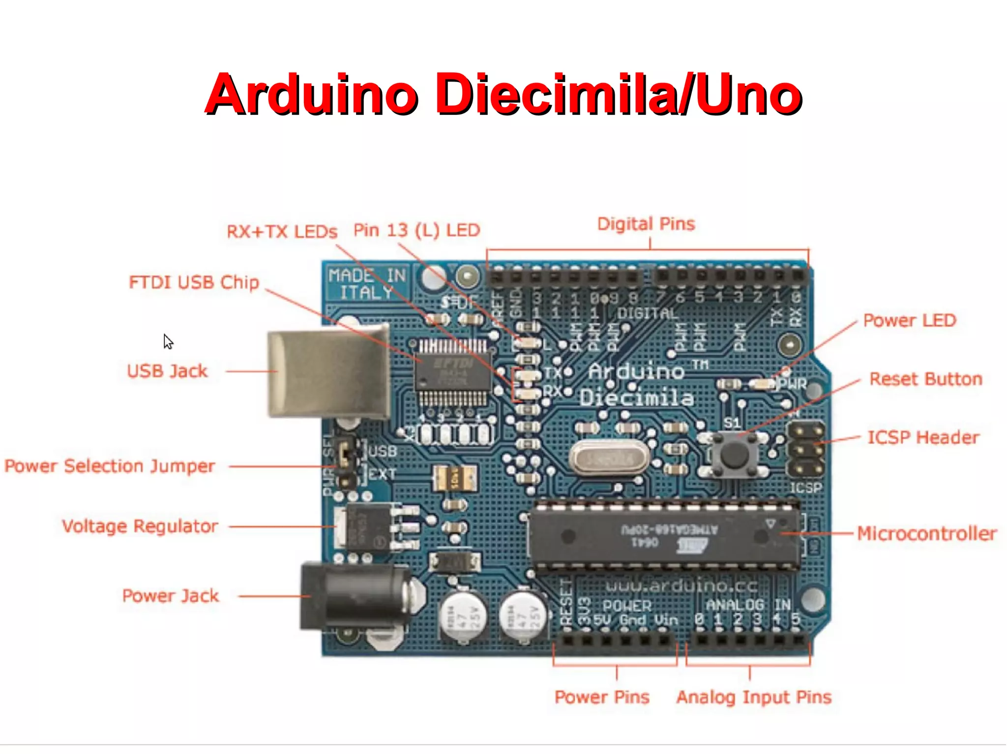 Arduino Diecimila/Uno
 
