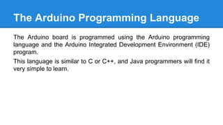 Comprehensive Introduction to Arduino: Hardware, Programming, and IDE ...
