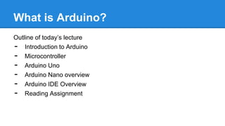 Comprehensive Introduction to Arduino: Hardware, Programming, and IDE ...