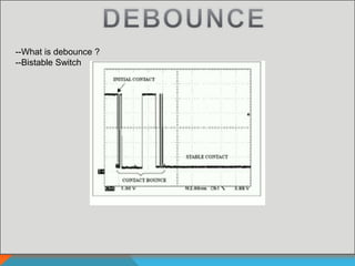 --What is debounce ?
--Bistable Switch
 