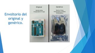 Envoltorio del
original y
genérico.
 