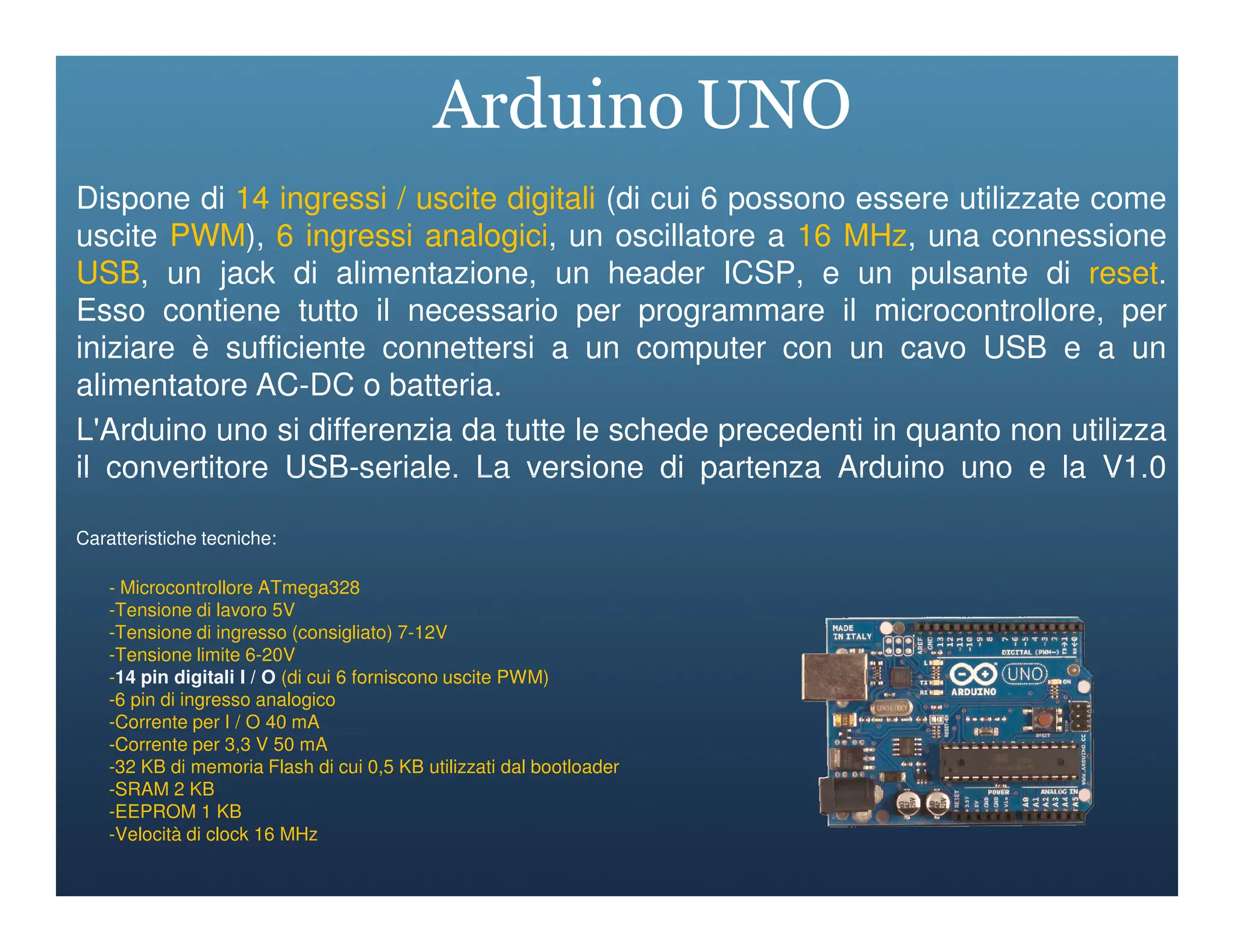 Arduino 2- Slide descrizione Architettura | PPT