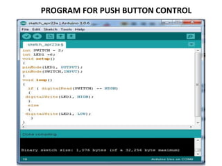 PROGRAM FOR PUSH BUTTON CONTROL
 