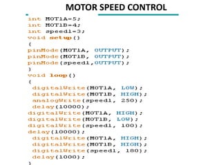 MOTOR SPEED CONTROL
 