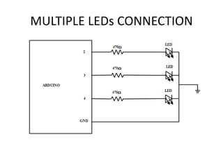 MULTIPLE LEDs CONNECTION
 