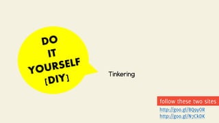 Tinkering
follow these two
sites
http://goo.gl/BQ9yOR
http://goo.gl/N7CkDK
 