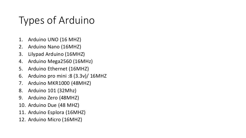 Arduino and its hw architecture