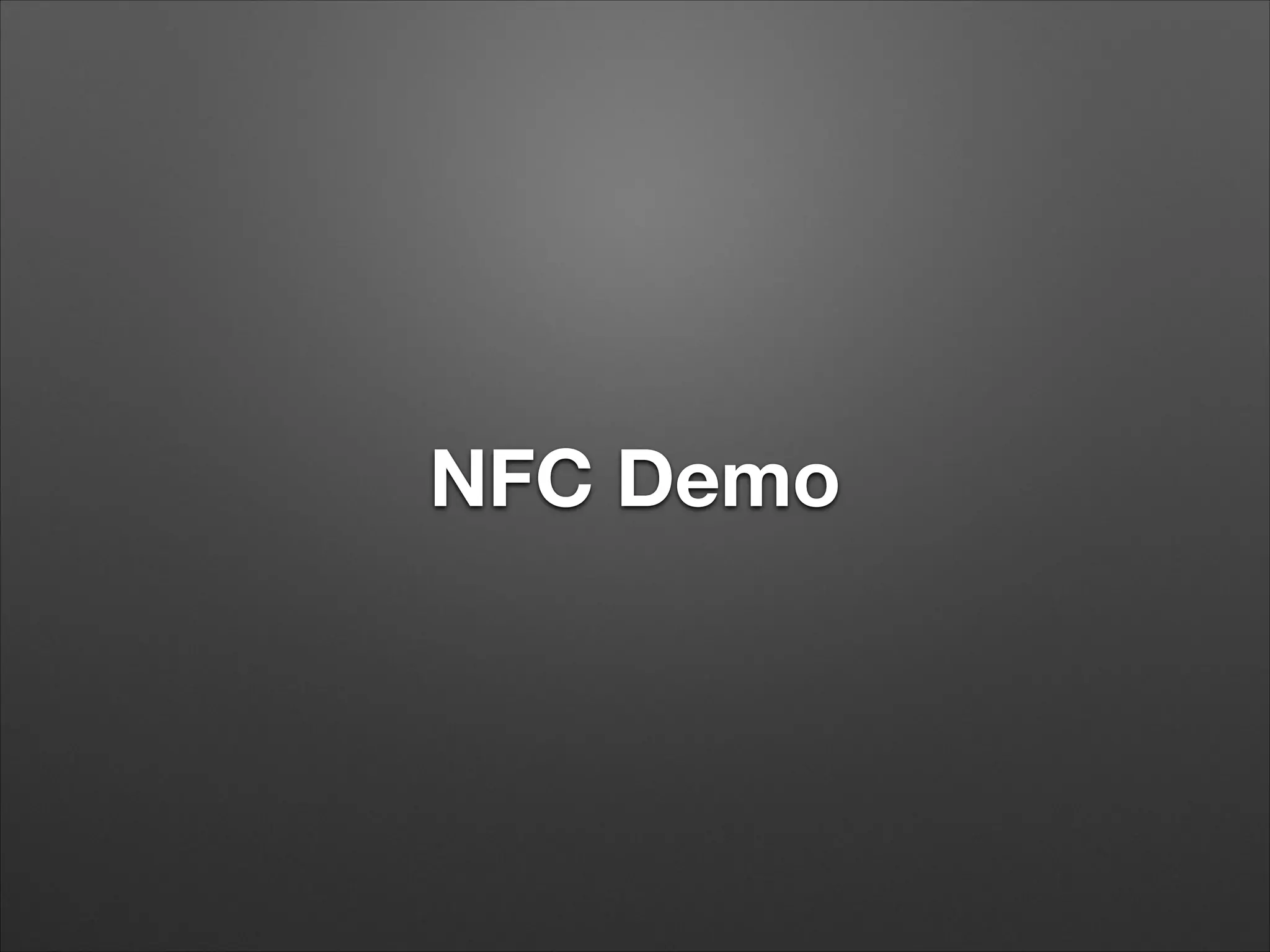 NFC Demo

 