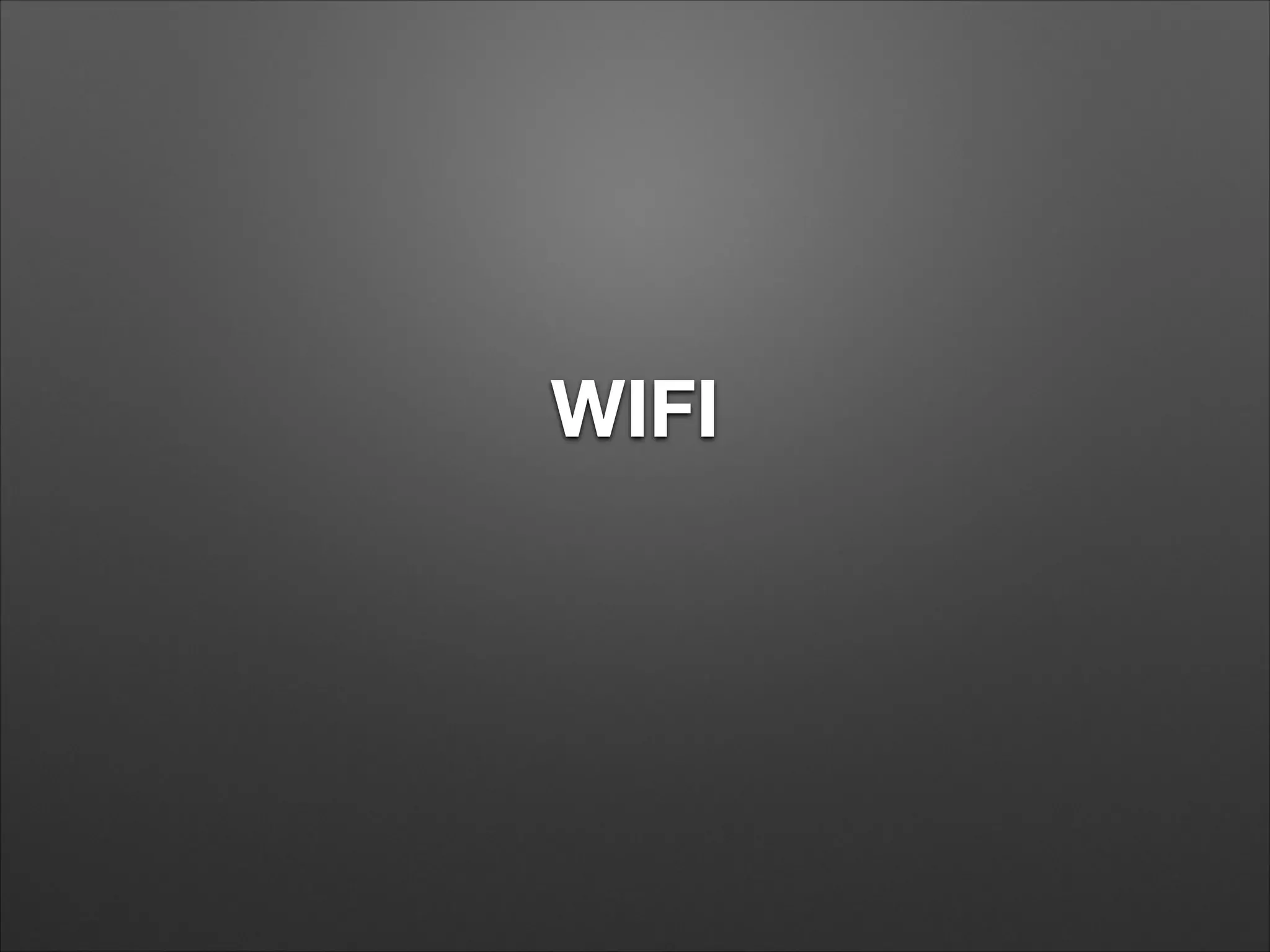 WIFI

 