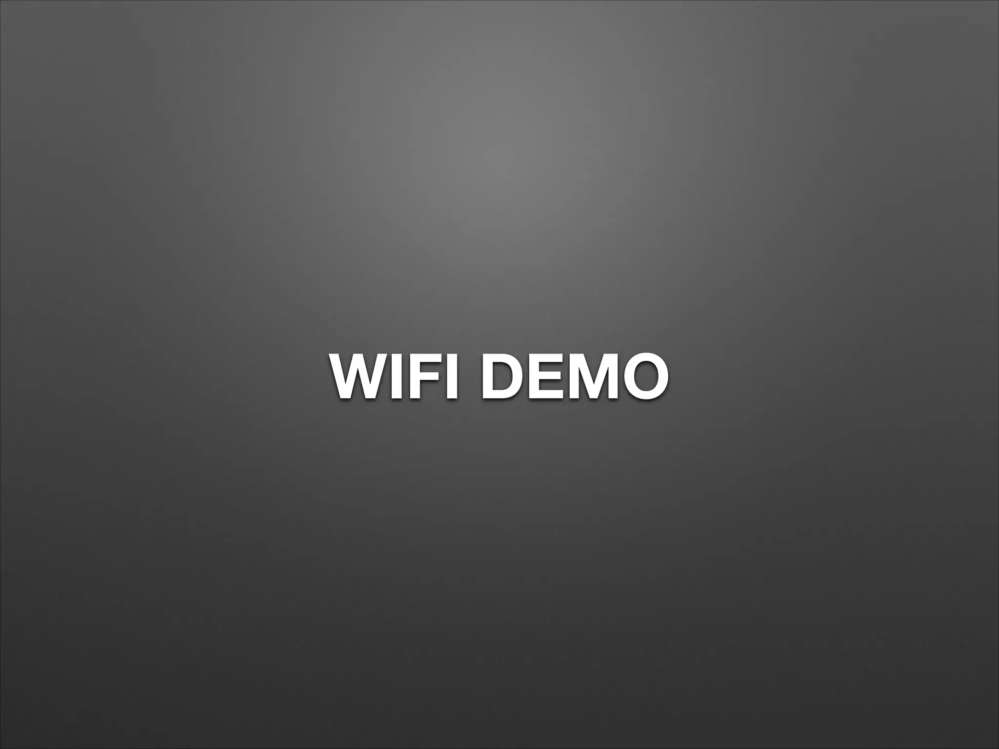 WIFI DEMO

 