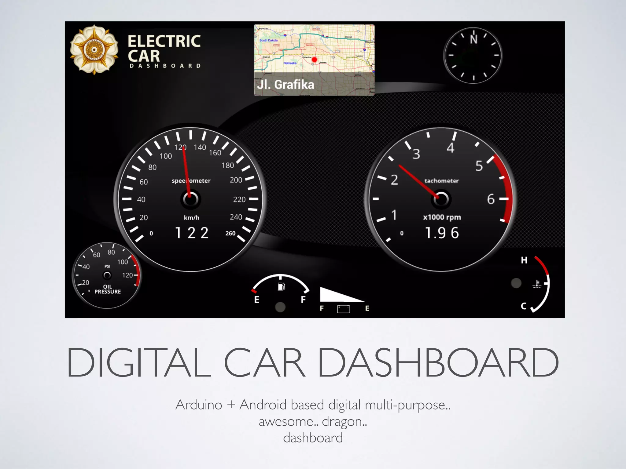 DIGITAL CAR DASHBOARD Arduino + Android based digital multi-purpose.. awesome.. dragon.. dashboard