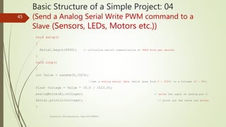 Analog Write Command Arduino Arduino tutorial A to Z | PPTX