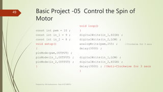 Arduino tutorial A to Z | PPTX