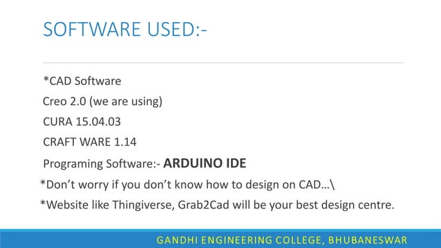 Arduino based 3D printer | PPT