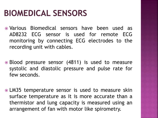 Arduino based health monitoring system | PPSX