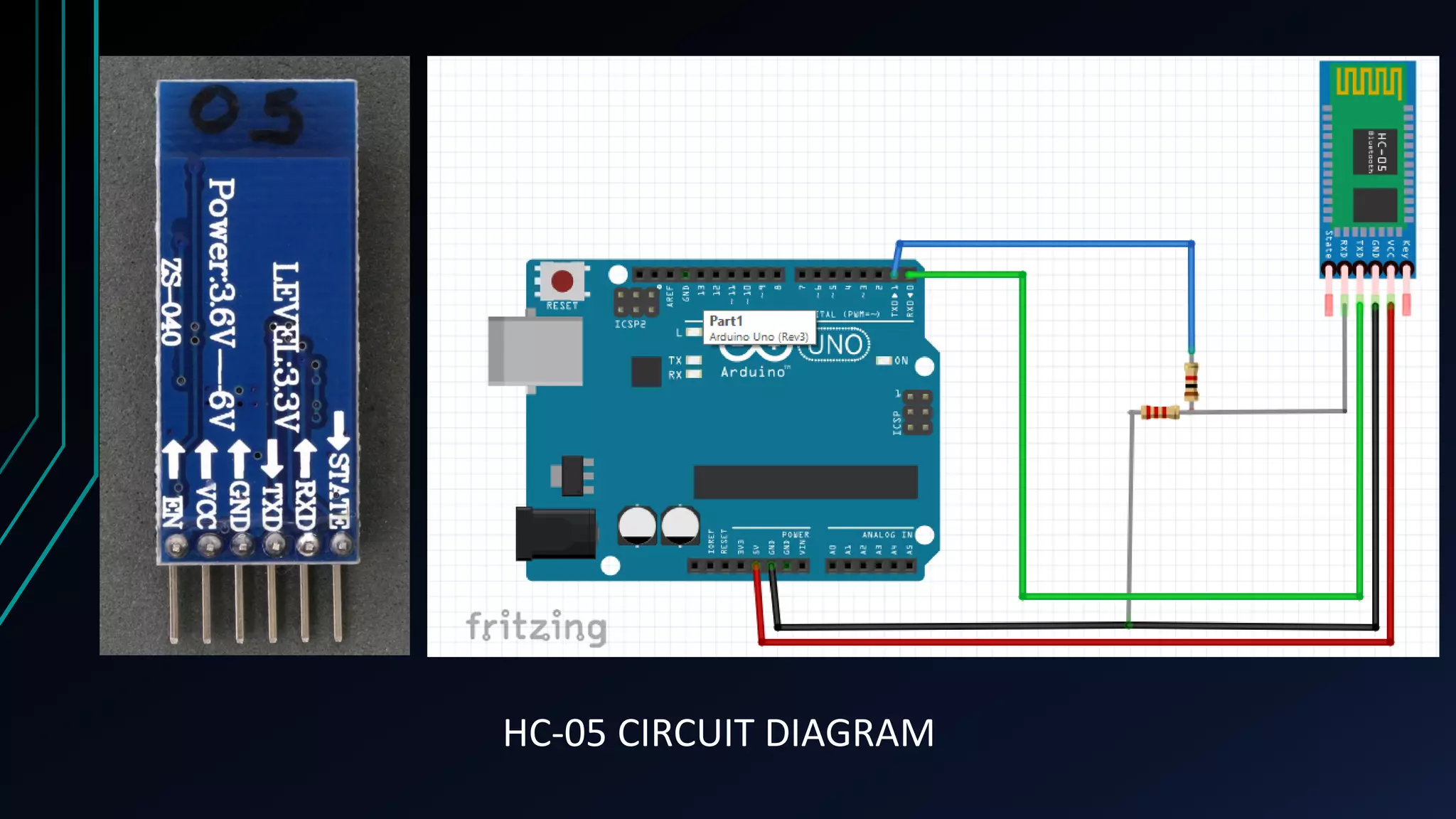 HC-05 CIRCUIT DIAGRAM
 