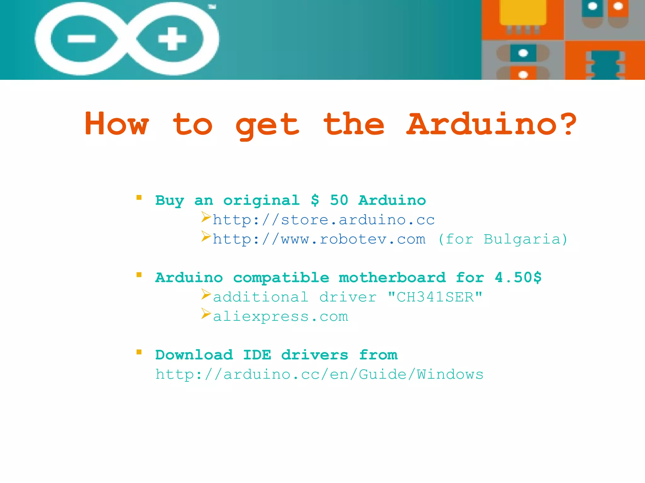 Arduino Basics | PPT | Technology & Computing