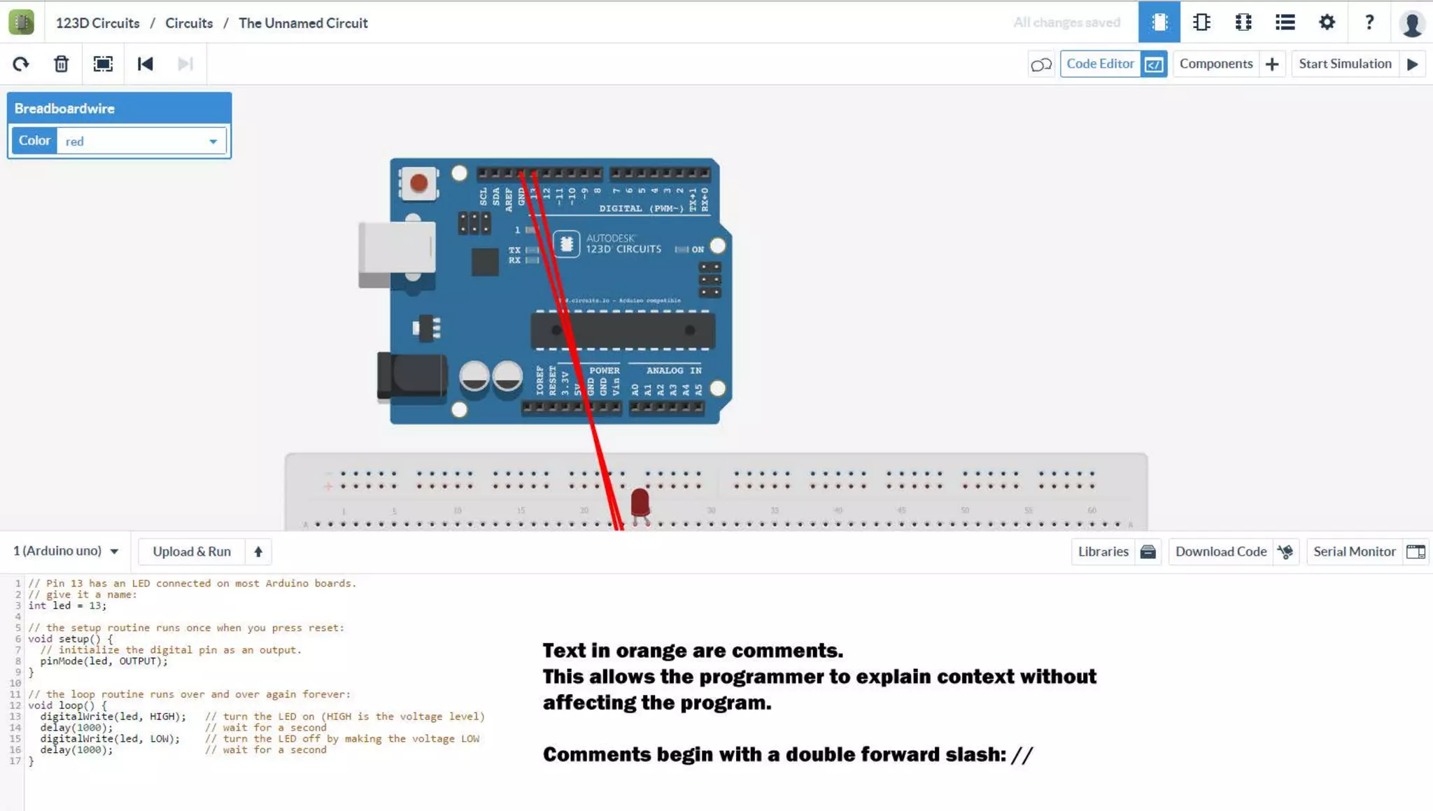 Arduino Introduction (Blinking LEDs) - step by step screenshots  (workshop #5)
