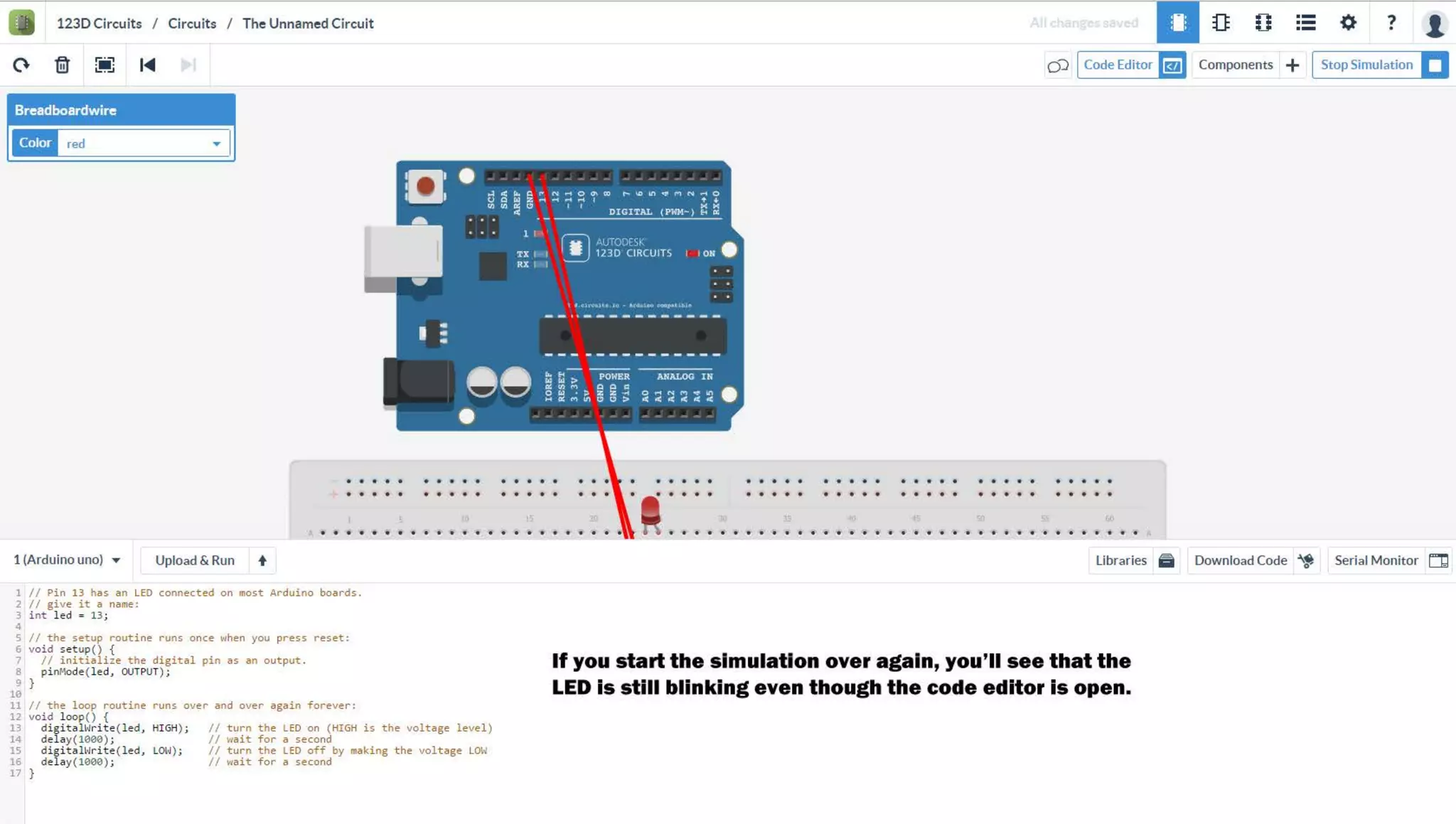 Arduino Introduction (Blinking LEDs) - step by step screenshots  (workshop #5)