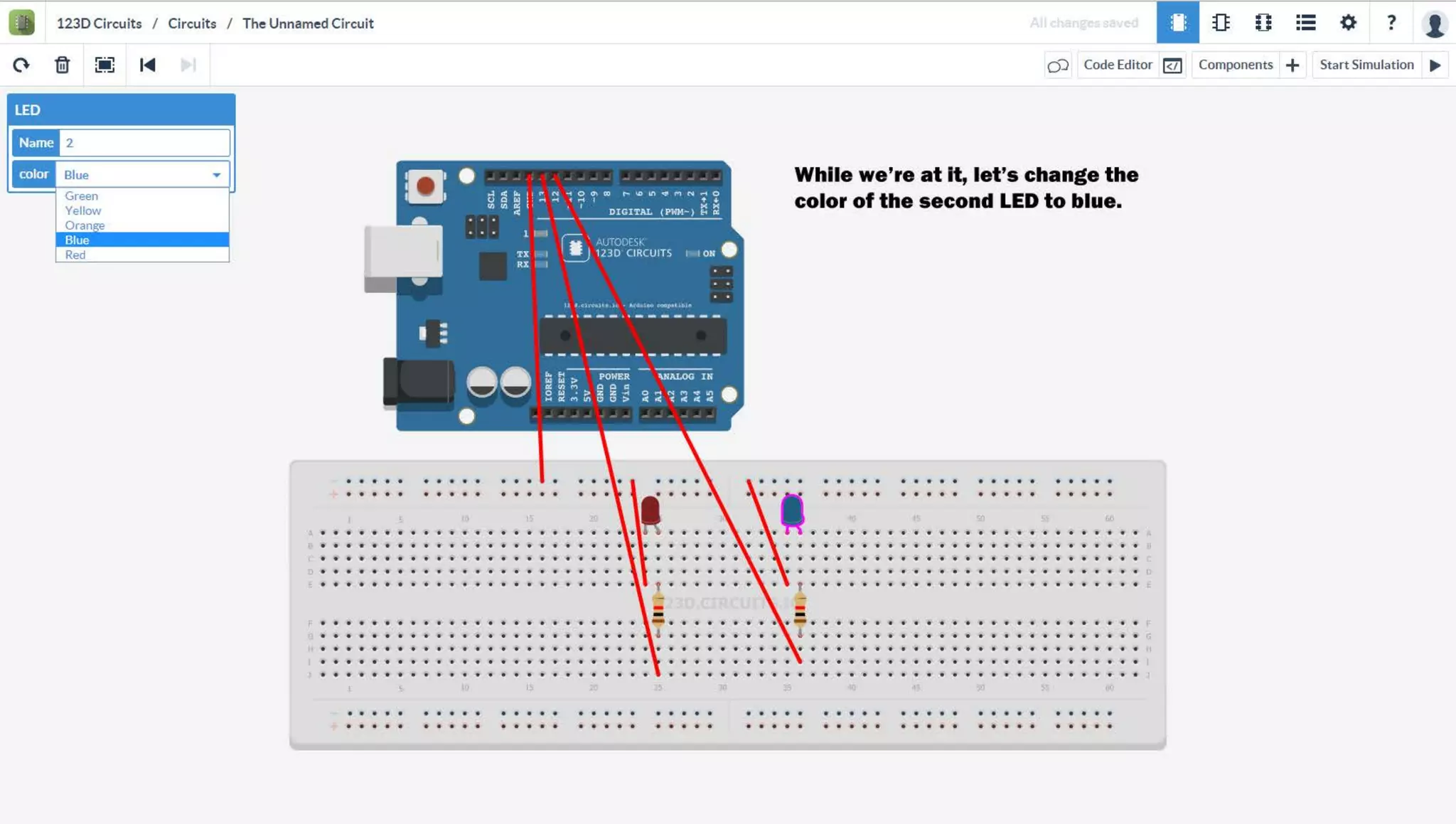 Arduino Introduction (Blinking LEDs) - step by step screenshots  (workshop #5)
