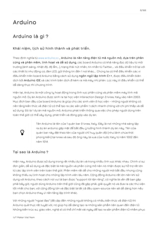Arduino Moi Ra Arduino cho người mới bắt đầu | PDF