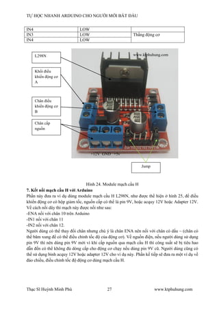 Arduino Module Mạch In Arduino cho nguoi moi bat dau | PDF