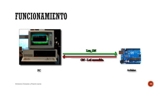 FUNCIONAMIENTO
Arduino Consola y Puerto serie 14
 