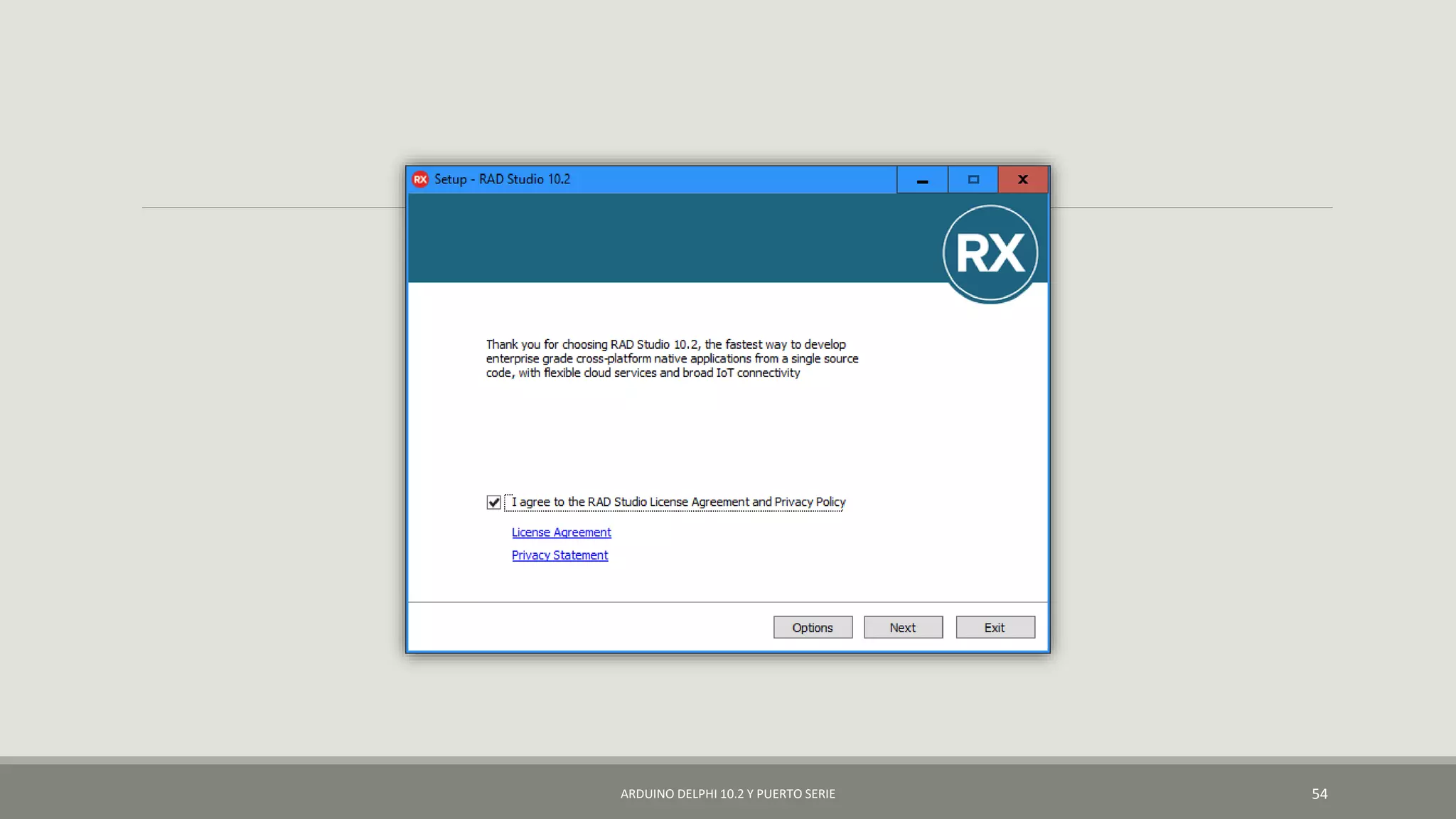 ARDUINO DELPHI 10.2 Y PUERTO SERIE 54
 