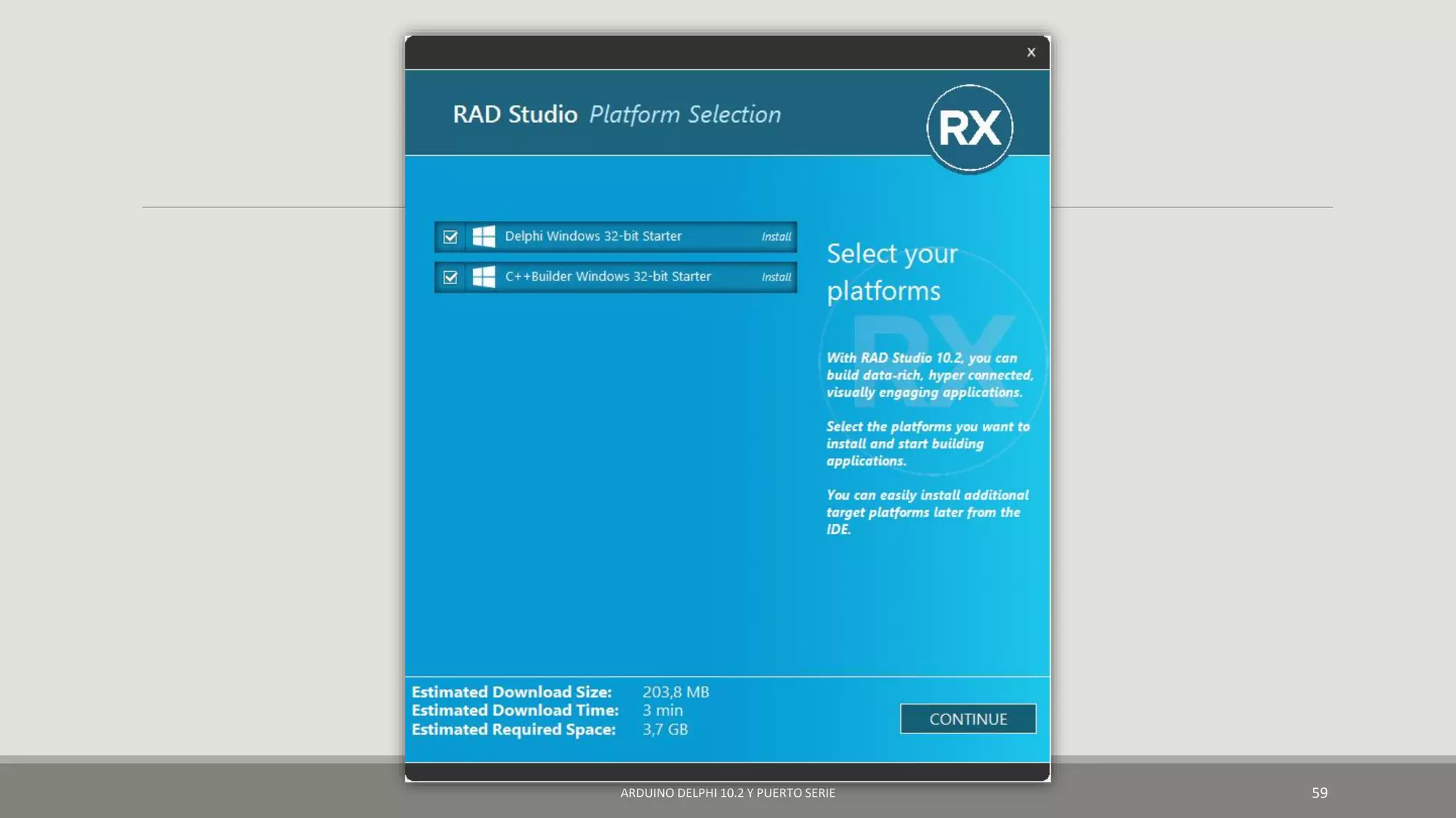 ARDUINO DELPHI 10.2 Y PUERTO SERIE 59
 