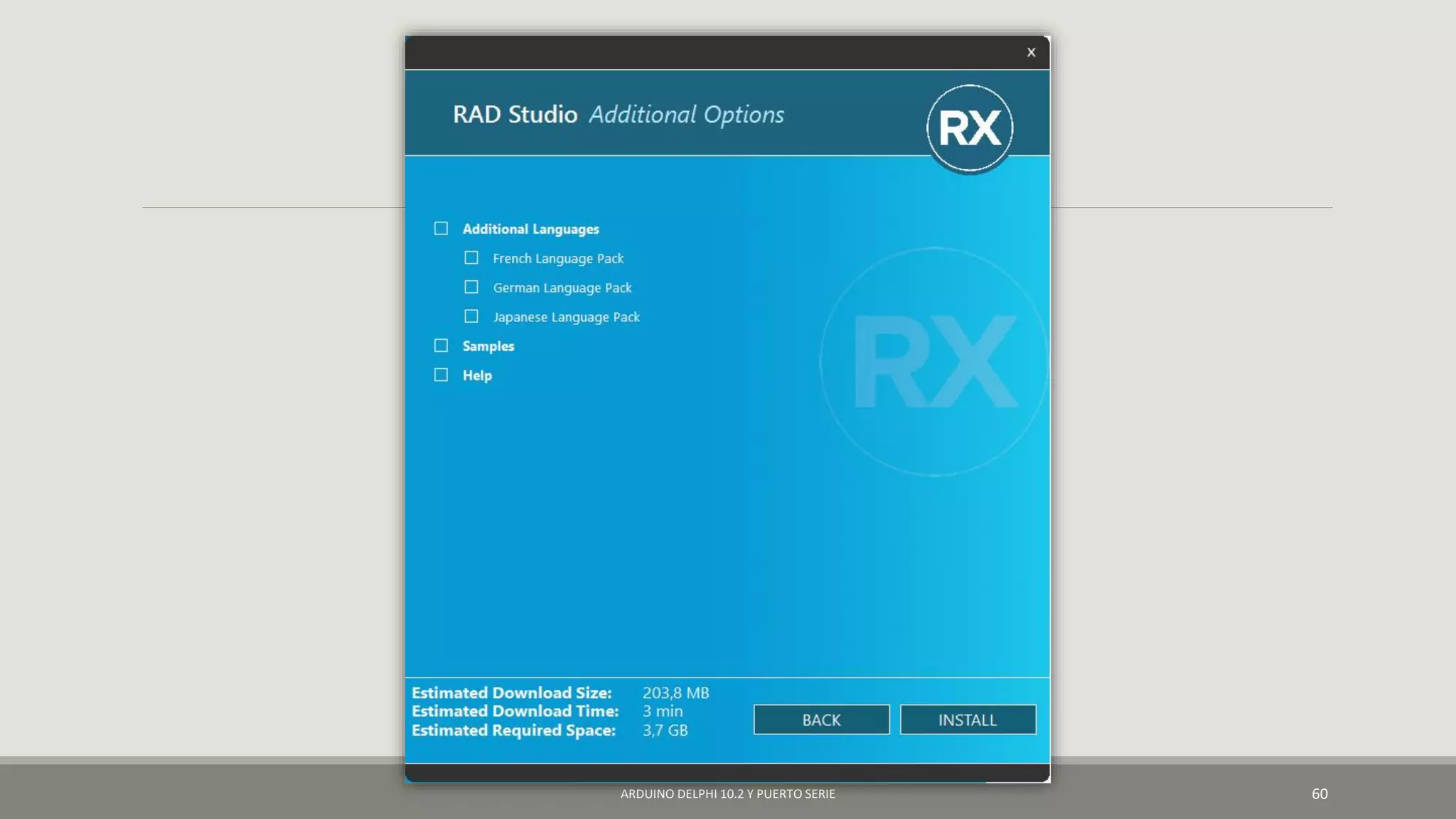 ARDUINO DELPHI 10.2 Y PUERTO SERIE 60
 