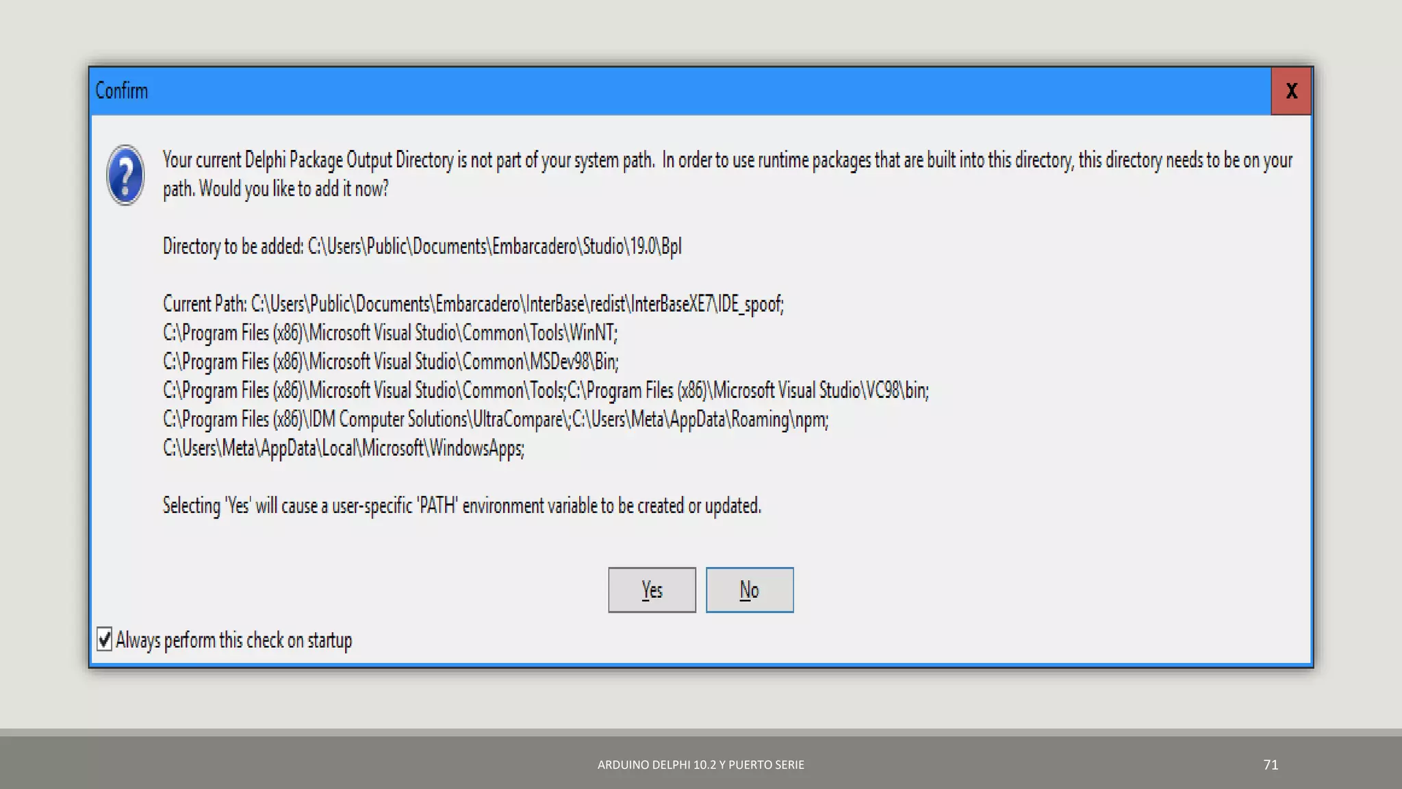 ARDUINO DELPHI 10.2 Y PUERTO SERIE 71
 
