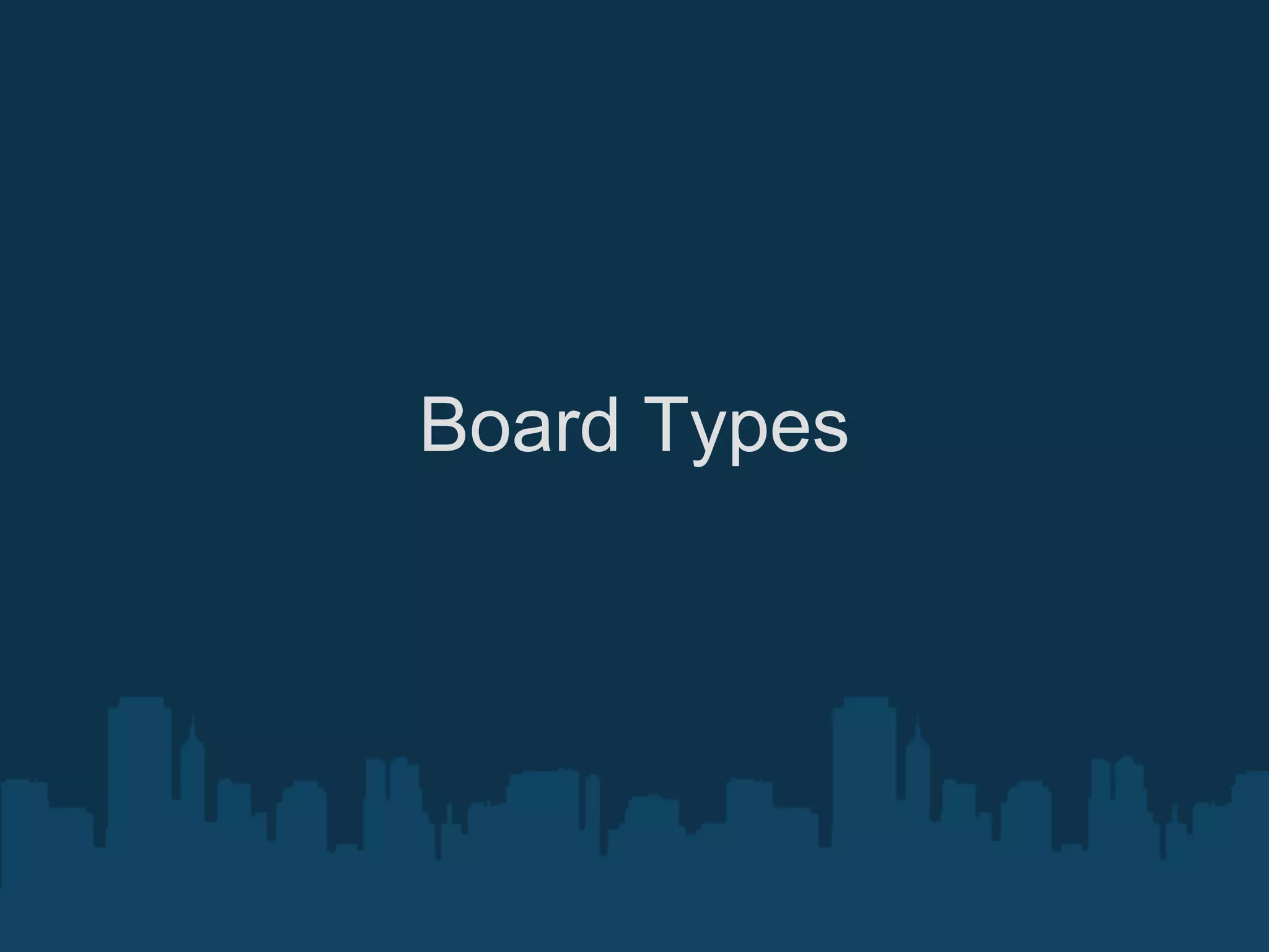 Board Types
 