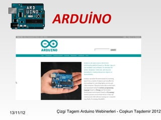 Arduino Notalari Arduino eğitimleri 1 - giriş | PPT