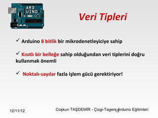 Arduino Notalari Arduino eğitimleri 3 - arduino programlama dili | PPT