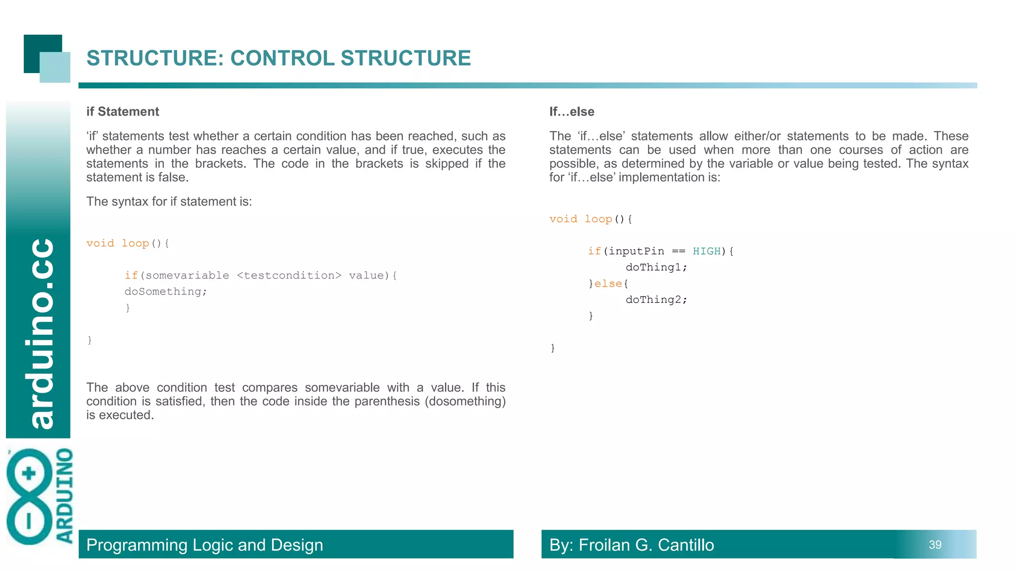 Program Logic and Design | PPTX